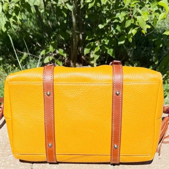 Dooney & Bourke Pebble Grain Domed Leather Bristol Satchel - Picture 7 of 14